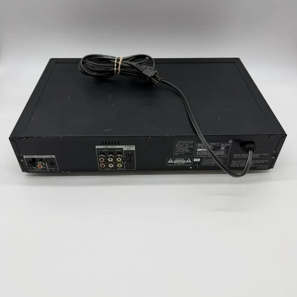 Sony DVP-S330 DVD/CD/Video Player W/ Remote Tested Working